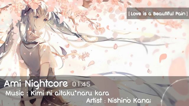 [Nightcore]  Kimi Ni Aitaku Naru  - Nishino Kana