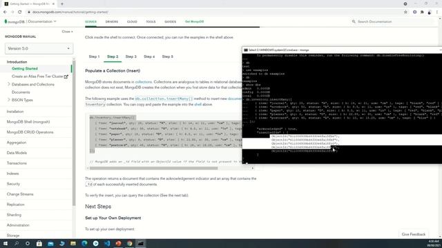 MongoDB 5.0.2 quick start how to use смотреть онлайн