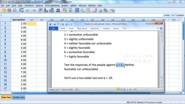 t Test in SPSS - P-Value; Null Hypothesis; Written Resutls; APA Format (Part 1 of 2) смотреть онлайн