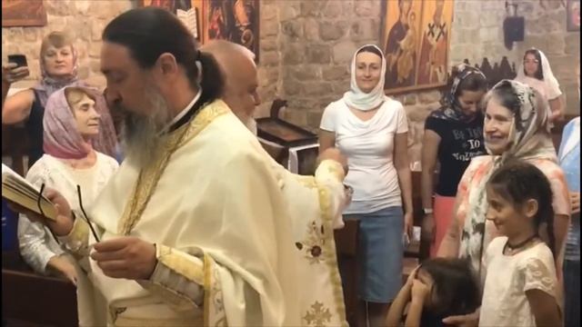 Преображение Господне в г. Сайда. Моменты богослужения смотреть онлайн