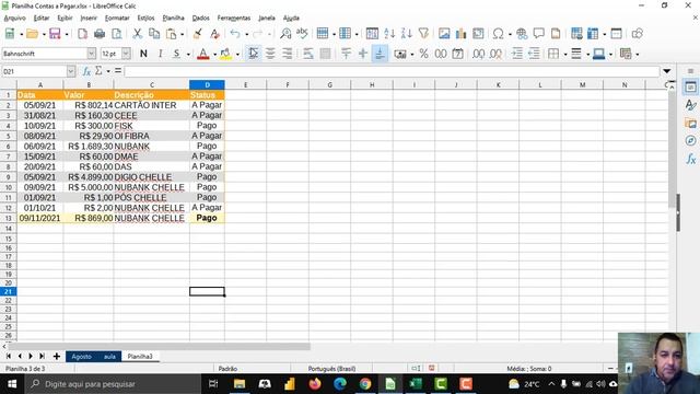 Pintar linha planilha Libre office calc!!!!! смотреть онлайн