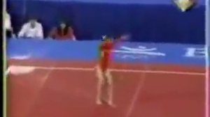 Last time a Thomas Salto performed in female gymnastics competition