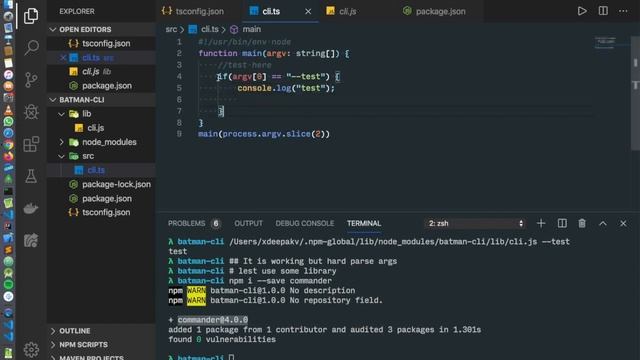 Create a CLI(Command Line Interface) using Typescript смотреть онлайн