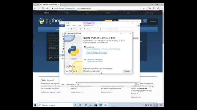 Installing Python On Windows (For Beginners) смотреть онлайн