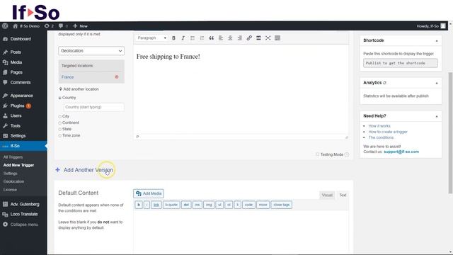 Dynamic WordPress Content - The geolocation condition смотреть онлайн