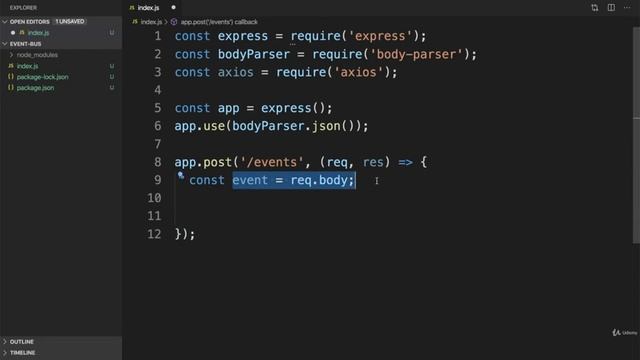 A Basic Event Bus Implementation | Mini Microservices App Part 17 смотреть онлайн