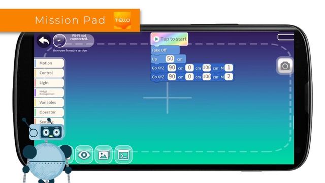 How to program TELLO drone with Mission Pads using DJI Tello EDU application. смотреть онлайн