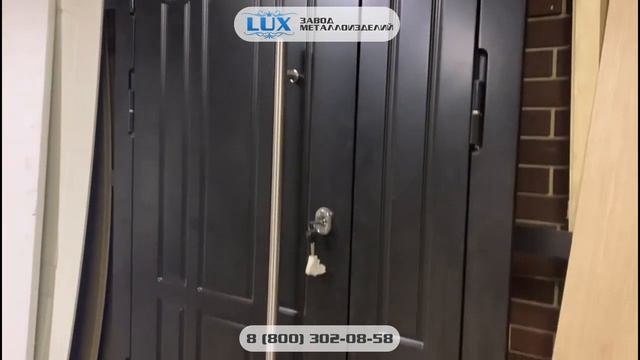 Дверь с внешней отделкой МДФ ручкой типа скоба смотреть онлайн