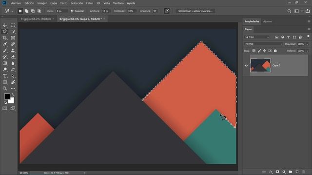 Herramienta lazo magnético en Photoshop смотреть онлайн