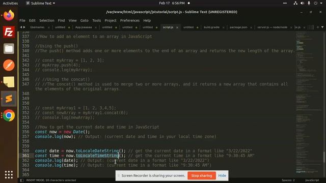 How to get the current date and time in JavaScript смотреть онлайн