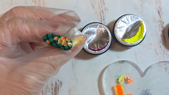 #тестирую неоновые краски Mirinails #рисую веточку смотреть онлайн