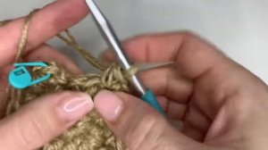 Уютная корзинка с отворотом из джута крючком /мастер-класс