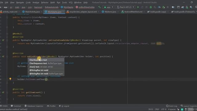 How to retrieve data from Firebase Database into RecyclerView | Firebase Tutorials - 04 смотреть онлайн