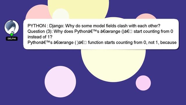 PYTHON : Django: Why do some model fields clash with each other? смотреть онлайн
