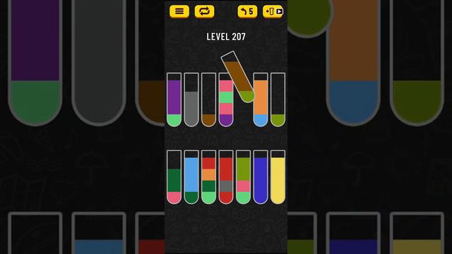 Water Sort Puzzle - level 207 смотреть онлайн