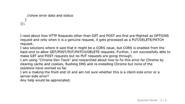 jQuery : Error OPTIONS net::ERR_CONNECTION_REFUSED смотреть онлайн