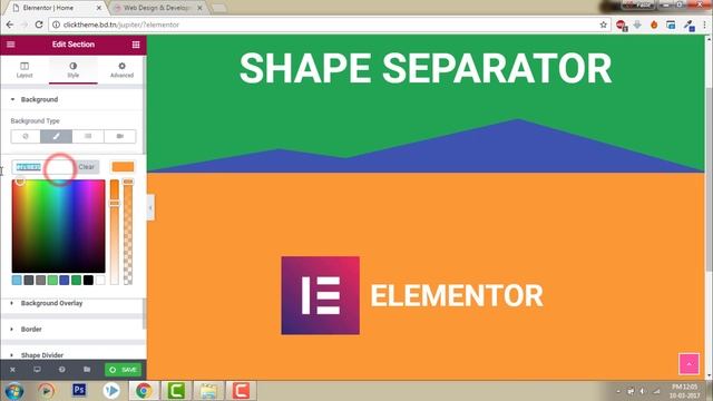 Shape Divider Element - Elementor Page Builder for Wordpress Tutorial смотреть онлайн