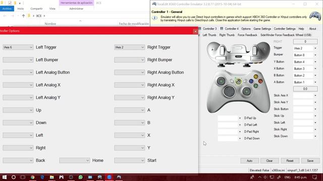 Set Up Microsoft Sidewinder Force Feedback Wheel to Xbox360/One Controller смотреть онлайн