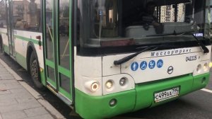 Бело-зеленый Лиаз 5292 по маршруту 68 с приветливым водителем