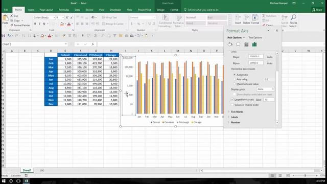 How To Use Logarithmic Scaling In Excel смотреть онлайн