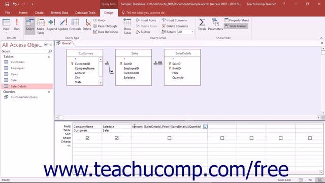 Access 2016 Tutorial Creating a Calculated Field Microsoft Training смотреть онлайн