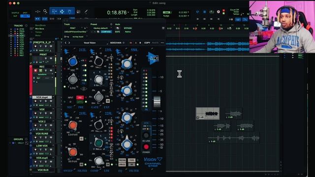Recording with the API Vision Channel Strip Plugin at HOME смотреть онлайн