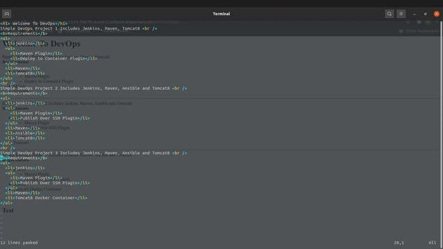 DevOps simple project 4 | Jenkins - Maven - Ansible - docker - tomcat смотреть онлайн