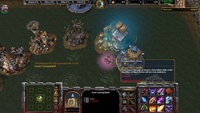 Warcraft 3 Reforged - Custom Hero Survival AZ2.1F (pve, pvp ffa 8 men) смотреть онлайн