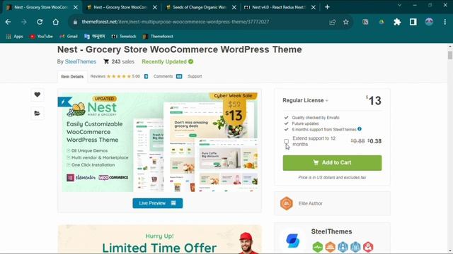Nest - V4 Grocer Store WooCommerce WordPress Theme - Free Download смотреть онлайн