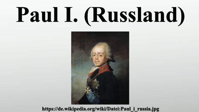 Paul I. (Russland) смотреть онлайн