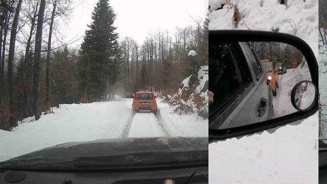 Fiat panda 4x4 grand cherokee snow Klana-Platak #4x4tours #offroad #jeep смотреть онлайн