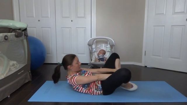 Упражнения для плоского живота после родов смотреть онлайн