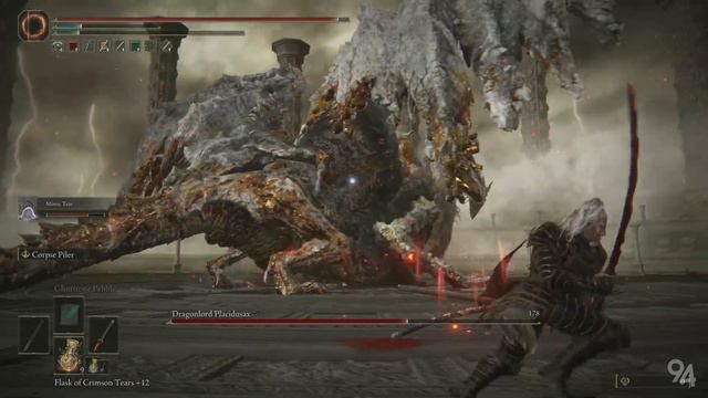 Elden Ring - Dragonlord Placidusax Secret Boss Fight (Melee) смотреть онлайн