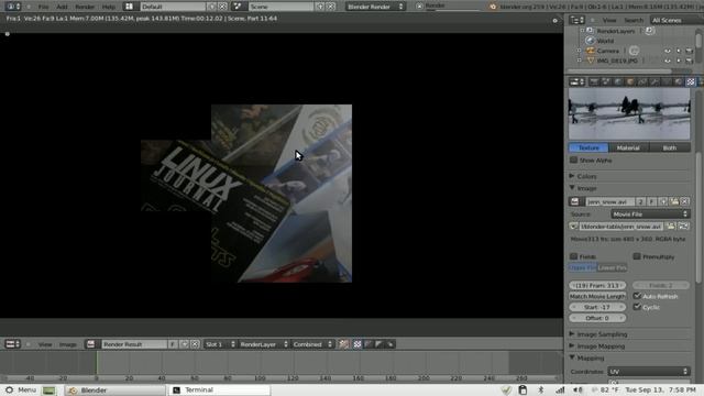Blender 3D - Photo Table - Blender 2.5 - Linux - Part - 2 смотреть онлайн