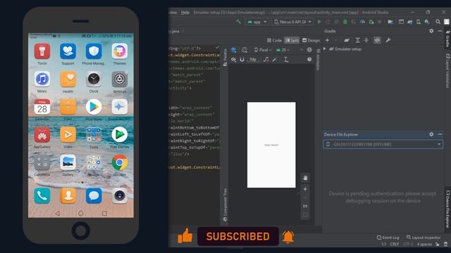 How to Use Mobile Phone Instead of Emulator in Android Studio | Tutorial No .3 смотреть онлайн