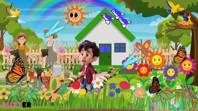 "Fluttering Fun: Butterfly, Ladybug, Bumblebee Song for Kids" смотреть онлайн