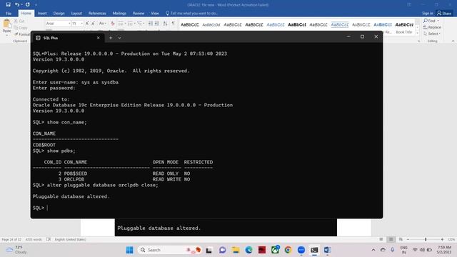 Oracle 19c - Switching from CDB(Container Database) to PDB(Pluggable Database) and PDB to CDB смотреть онлайн