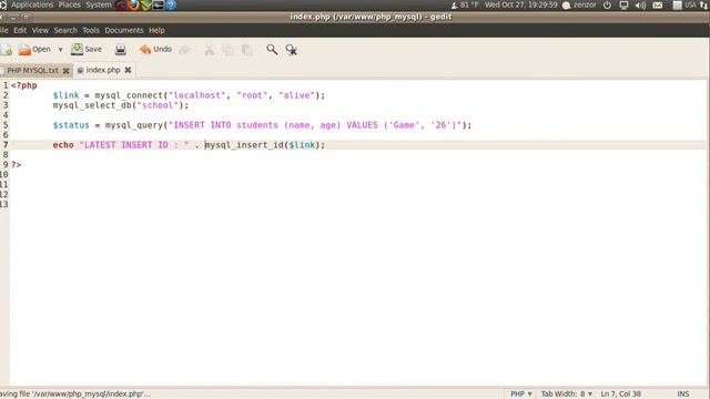 การเขียนโปรแกรมภาษา PHP กับ MySQL 10 latest insert id смотреть онлайн