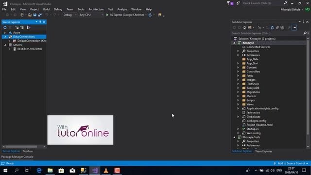Visual Studio SQL server database connection error resolved. смотреть онлайн