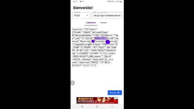 Paramentros ocultos para apuntamiento de antena LTE en modem Alcatel MW41, RSRP, RSSI, CellID, SINR смотреть онлайн