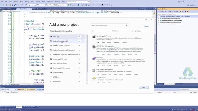RDLC Report in Blazor Web Assembly | PDF & Excel Export using RDLC in Blazor смотреть онлайн