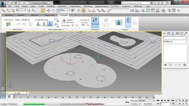 3ds Max Design - people (анимация людей) смотреть онлайн