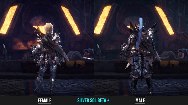 MHW Iceborne - All Silver Rathalos Armor Skins | Male, Female, MR | Preview смотреть онлайн