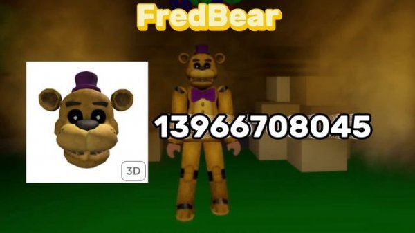 Fnaf BrookHaven Spring Bonnie and FredBear Brookhaven |Codes|