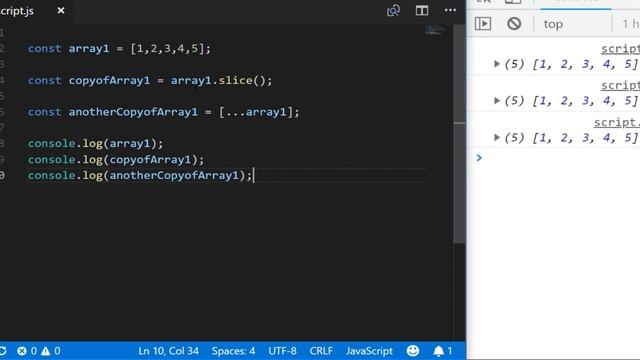 JavaScript Copy Array: How to make an exact copy of an array in JavaScript смотреть онлайн