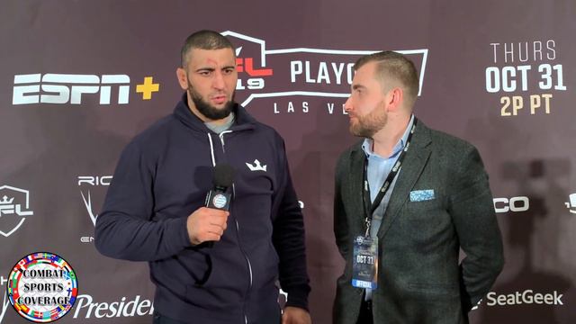PFL Playoffs Winner Ali Isaev Post Fight Interview Talking About Winning 2 Fights In One Night смотреть онлайн