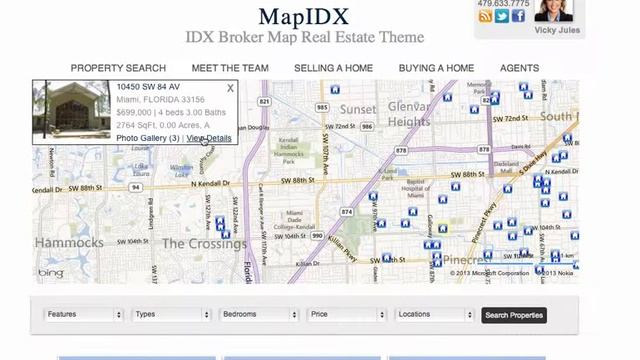 Map IDX Broker Real Estate WordPress Theme смотреть онлайн