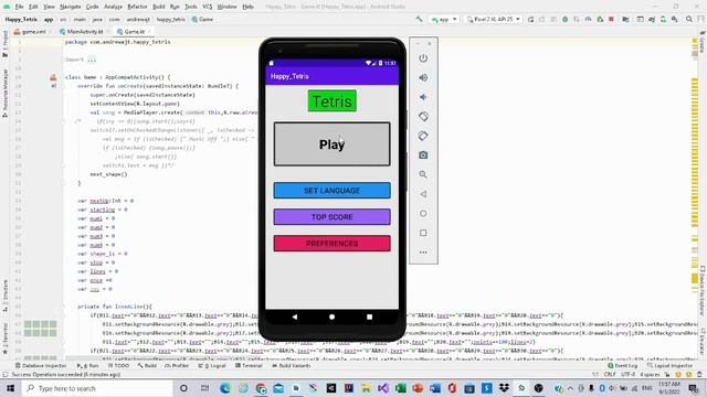 Android Studio Tetris Tutorial | Part - 0 | Introduction to the App | Using Kotlin смотреть онлайн