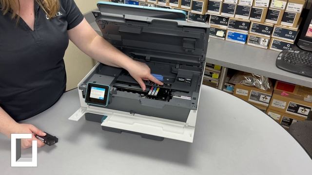 HP OfficeJet Pro 8028 | How To Replace Ink Cartridges | Onyx смотреть онлайн