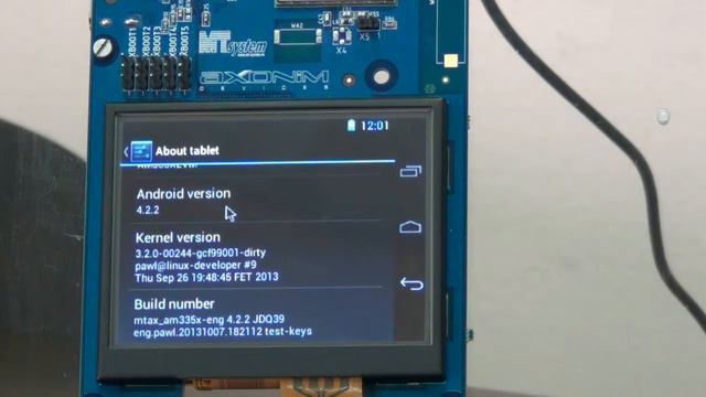 Android 4.2.2 demo on MTAX-SoM-AM335x v4 processor module смотреть онлайн